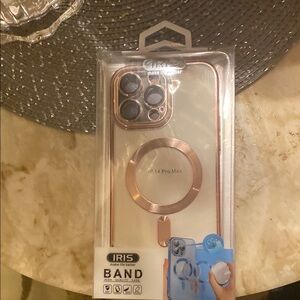 Iris Gold iPhone Case with Ring Holder